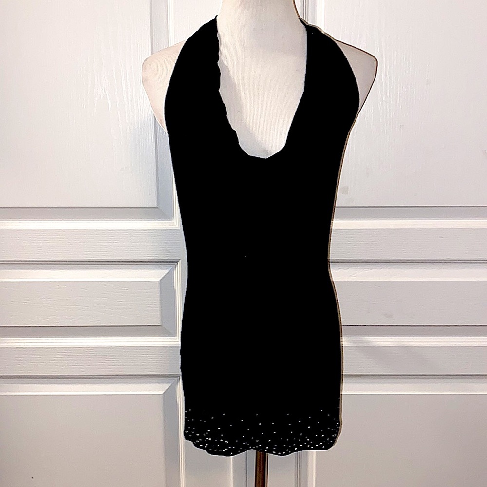 Express Sparkle Halter Top